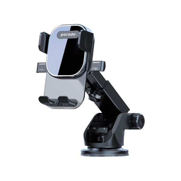 پایه نگهدارنده گوشی موبایل پرودو مدل Auto-Clamp PD-AVACRM در رنگ بندی مشکی است.