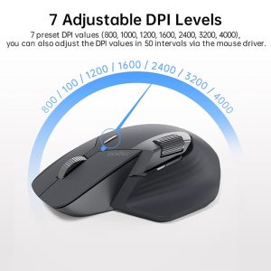 موس بی سیم رپو مدل MT760 با دقت قابل تنظیم می باشد.