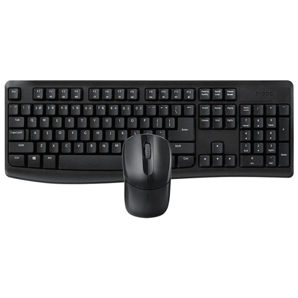 ست موس و کیبورد بی سیم رپو مدل X1800PRO در رنگ بندی مشکی می باشد.