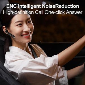 هندزفری بلوتوثی تک گوش سی بای مدل F1 دارای قابلیت کاهش نویز ENC می باشد.