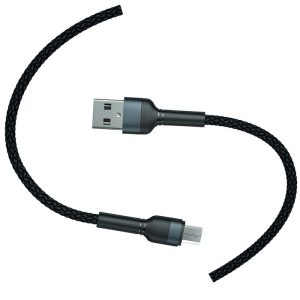 کابل شارژ USB به میکرو USB سی بای مدل K1-M به طول 1 متر دارای انعطاف پذیری بالا است.