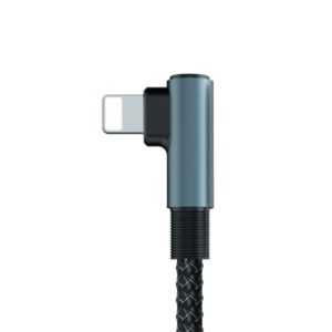 کابل شارژ 90 درجه USB به لایتنینگ سی بای مدل K2-i به طول 1 متر دارای خم 90 درجه می باشد.