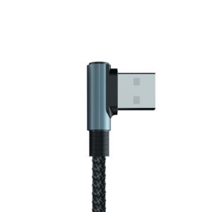 کابل شارژ 90 درجه USB به لایتنینگ سی بای مدل K2-i به طول 1 متر دارای رویه با کیفیت می باشد.