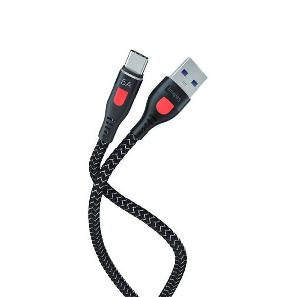 کابل شارژ USB به تایپ C سی بای مدل K3-C به طول 1 متر و رنگ بندی مشکی می باشد.