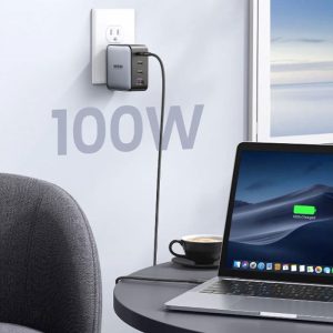 شارژر دیواری 100 وات GaN یوگرین مدل CD226 15336 Nexode با قابلیت شارژ سریع می باشد.