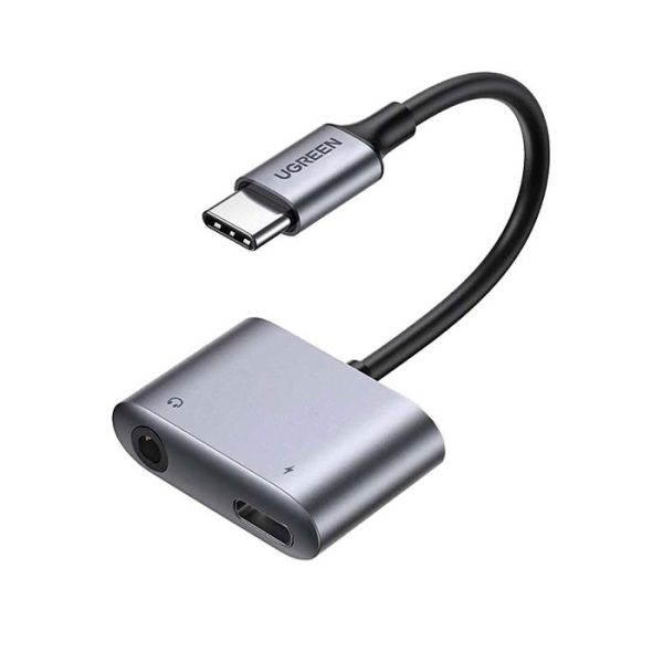 تبدیل تایپ C به جک 3.5 میلی متر و تایپ C یوگرین مدل 60164 CM231 در رنگ بندی خاکستری می باشد.