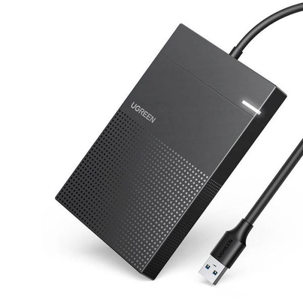باکس هارد 2.5 اینچ SSD و HDD یوگرین مدل CM471 30719 در رنگ بندی مشکی است.