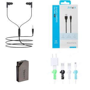 پک هندزفری CHORDS پاوا+کابل USB به تایپ C+محافظ کابل شارژر 4 تایی+ فلش مموری 16 گیگ یوپ شاپ BK05