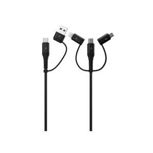 کابل شارژر همه کاره 65W پاوا مدل PW-12BDAIN1 Braided