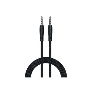 کابل AUX پاوا مدل PW-12BDAUX Braided به طول 1.2 متر