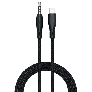 کابل مبدل صدای 3.5 میلی متری به تایپ C پاوا مدل NYLON BRAIDED