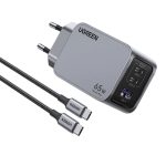 شارژر دیواری 65 وات GaN یوگرین مدل X755 25871 Nexode Pro 16 تصویر شارژر دیواری 65 وات GaN یوگرین مدل X755 25871 Nexode Pro با طراحی پیشرفته و قابلیت شارژ سریع