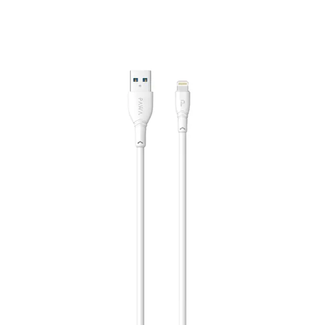 کابل شارژ USB به لایتنینگ 2.4A پاوا مدل PW-2PVCATOL به طول 2 متر