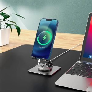 پایه نگهدارنده موبایل و تبلت پاوا مدل PW-RFS3601 360 Foldable با وزن فقط 139 گرم، این پایه برای حمل و استفاده در هر مکان ایده‌آل است.