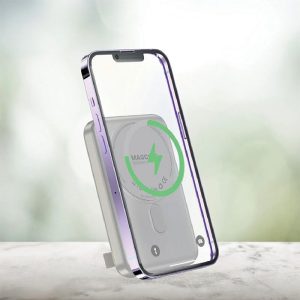 پاوربانک 10000mAh مگ سیف و استند پاوا مدل MAGCORE 22.5W