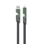 کابل شارژ USB به لایتنینگ ، تایپ C گرین لاین مدل GN2IN2BRC 1 کابل شارژ USB به لایتنینگ ، تایپ C گرین لاین مدل 2 in 2 Braid