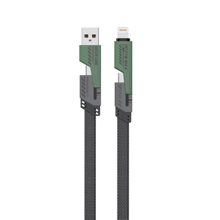 کابل شارژ USB به لایتنینگ ، تایپ C گرین لاین مدل GN2IN2BRC