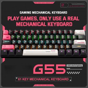 کیبورد سیمی گیمینگ مکانیکال اونیکوما مدل G55