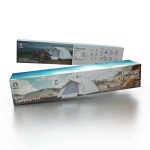 چادر کمپینگ گرین لاین مدل GT-4 Camping Tent دارای توری‌های تهویه برای جریان هوای مطلوب و جلوگیری از گرفتگی هوا.
