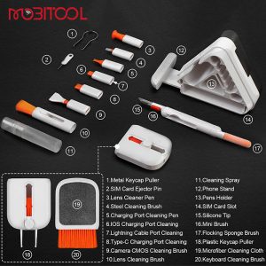 کیت تمیزکننده 22 کاره گرین لاین مدلGN22N1CLKIT شامل ابزارهای حرفه‌ای برای تمیزکاری کامل.