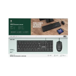 ست موس و کیبوردسیمی گرین لاین مدل GKM-100
