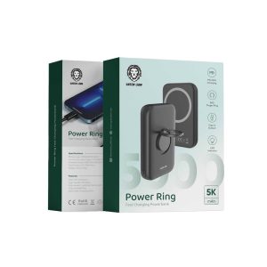 پاوربانک مگ سیف 5000Mah گرین لاین مدل POWER RING