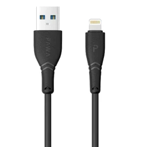 شارژر فندکی خودرو 2.4 آمپر پاوا مدل PW-24AICCL به همراه کابل USB به Lightning