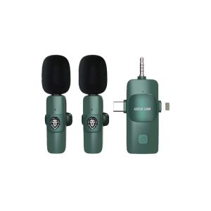 میکروفن دوتایی یقه ای گرین لاین مدل GN3IN1WM