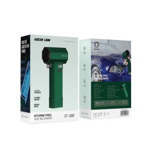 دمنده گرین لاین مدل STORM PRO GNSTARBL50GN نور LED برای کارکرد بهتر در محیط‌های تاریک.