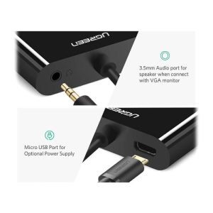 تبدیل Micro HDMI به HDMI و VGA یوگرین مدل 30355 MM115