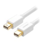 کابل mini DisplayPort دو سر نر یوگرین مدل 10429 MD111 به طول 2 متر قابلیت پشتیبانی از رزولوشن‌های بالا، از جمله 4K و 1080p، برای نمایش تصاویری با کیفیت عالی.