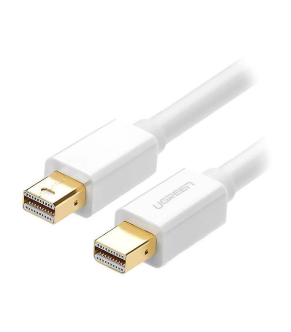 کابل mini DisplayPort دو سر نر یوگرین مدل 10429 MD111 به طول 2 متر قابلیت پشتیبانی از رزولوشن‌های بالا، از جمله 4K و 1080p، برای نمایش تصاویری با کیفیت عالی.