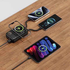 پاوربانک 20000mAh مگ سیف گرین لاین مدل Integrated