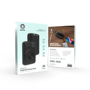 پاوربانک 20000mAh مگ سیف گرین لاین مدل Integrated