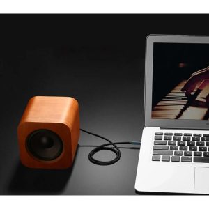 کابل 1 به 1 صدا AUX یک سر 90 درجه یوگرین مدل 60179 AV112 به طول 1 متر