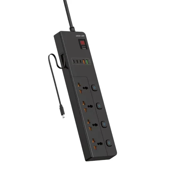 چندراهی و محافظ برق 3500W گرین لاین مدل GS-800 به طول 2 متر