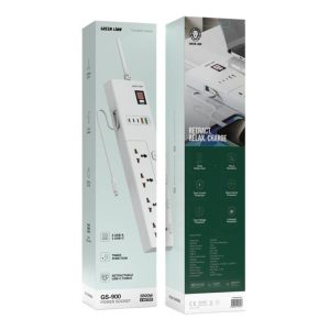 چندراهی و محافظ برق 3500W گرین لاین مدل GS-800 به طول 2 متر