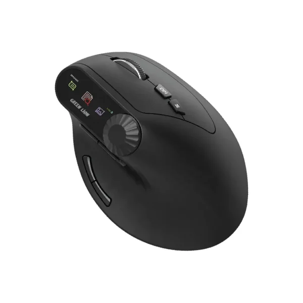 موس بی سیم گرین لاین مدل SMART OLED VERTICAL مصرف کم انرژی و زمان استفاده طولانی (۶۵ ساعت).
