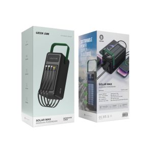 پاوربانک 80000mAh گرین لاین مدل SOLAR MAX با پنل خورشیدی