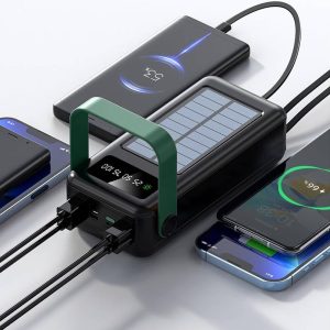 پاوربانک 80000mAh گرین لاین مدل SOLAR MAX با پنل خورشیدی