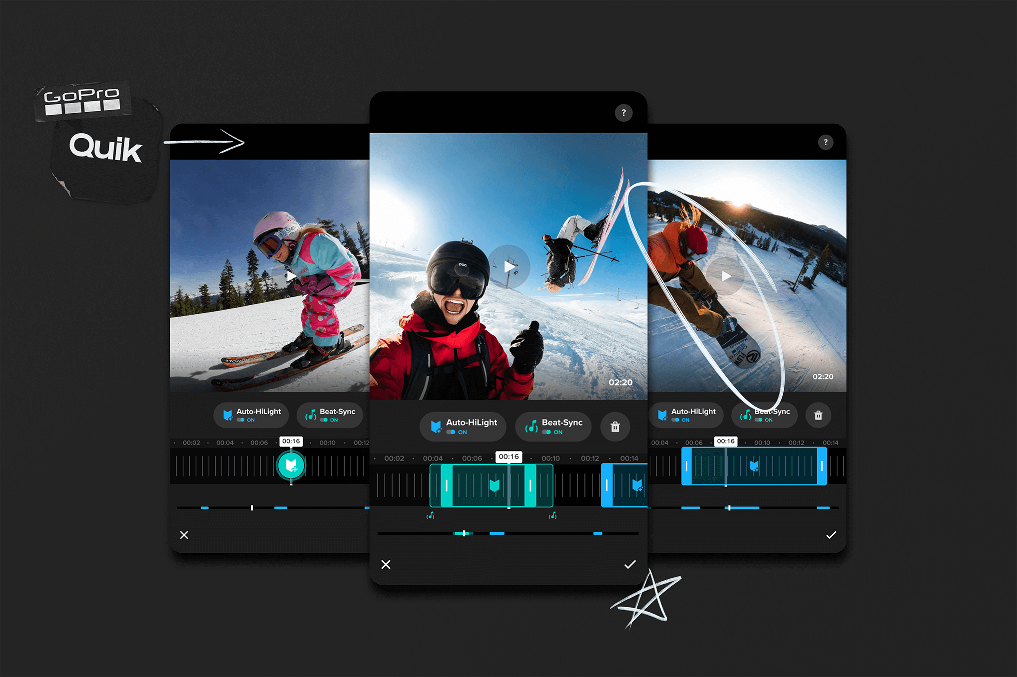 بهترین اپلیکیشن‌ های ویرایش ویدیو برای ریلز اینستاگرام- GoPro Quik