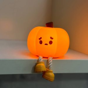 چراغ خواب سلیکونی مدل کدو تنبل.