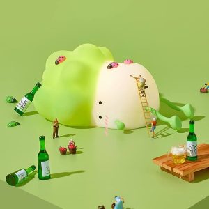 چراغ خواب سلیکونی مدل کلم بروکلی
