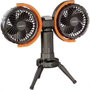 پنکه شارژی قابل حمل به همراه چراغ و پاوربانک پرودو مدل OSCILLATING FAN
