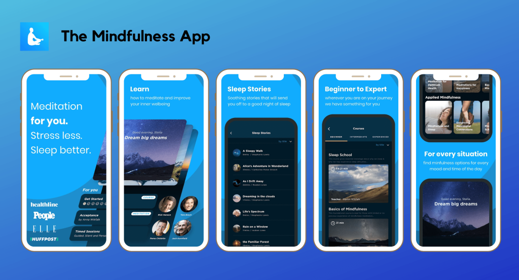 معرفی بهترین اپلیکیشن‌های مدیتیشن و کاهش استرس - The Mindfulness App