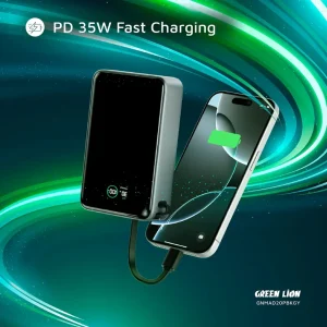پاوربانک 20000mAh گرین لاین مدل MADRID PD35W