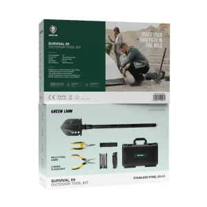 ست ابزار کمپینک چند کاره گرین لاین مدل SURVIVAL X9 OUTDOOR.