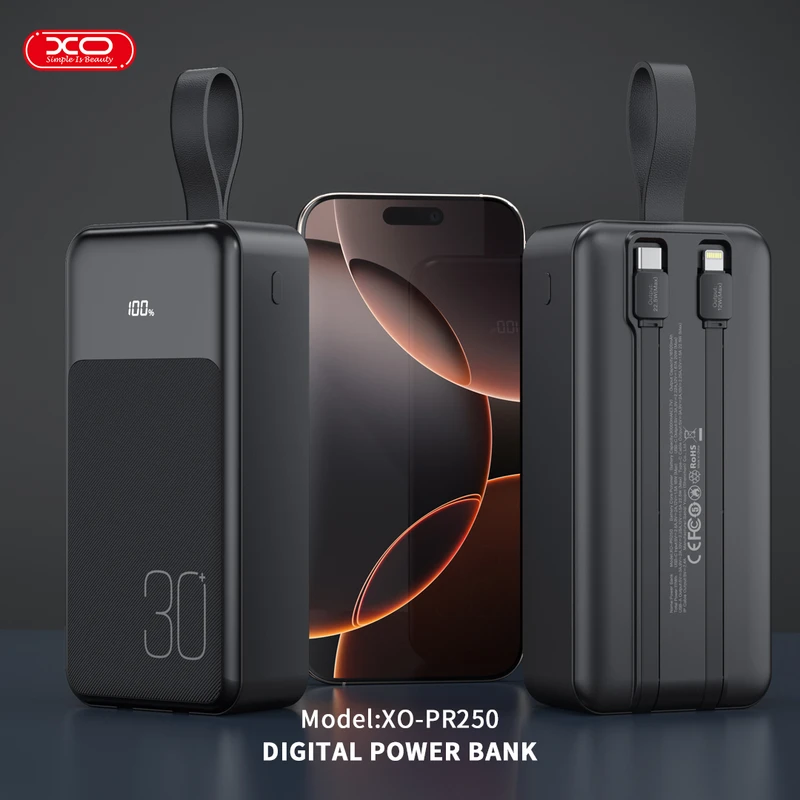 پاوربانک 30000mAh ایکس او مدل PR250