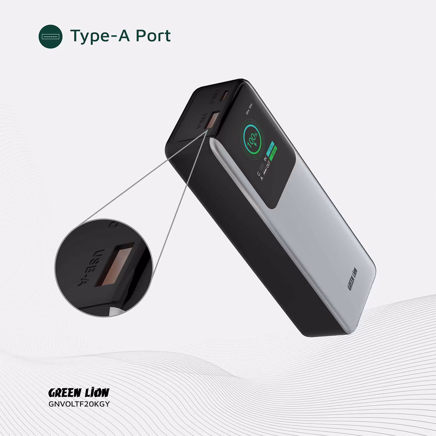 پاوربانک 20000mAh گرین لاین مدل VOLTURA
