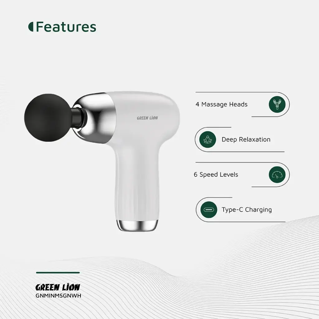 مینی ماساژور تفنگی گرین لاین مدل MINI MASSAGE GUN